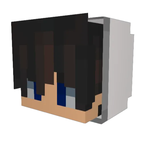 R4zerWinner Minecraft avatar head, 3D render