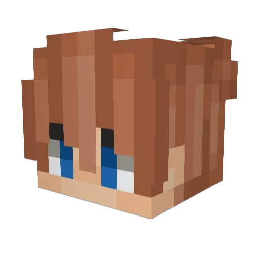 R5hxy Minecraft avatar head, 3D render