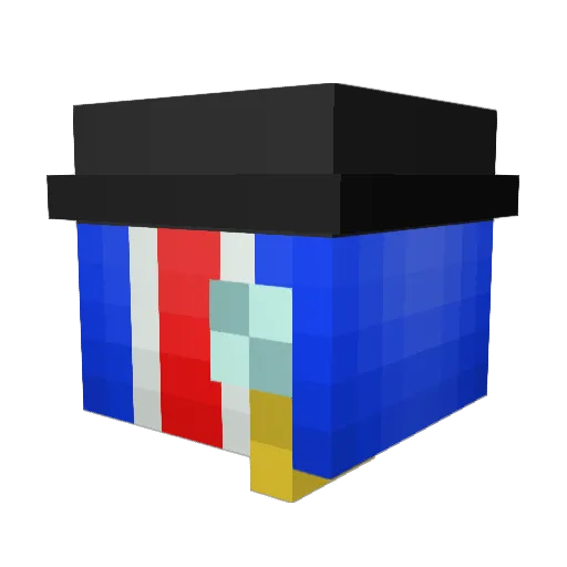 R60_Luke Minecraft avatar head, 3D render
