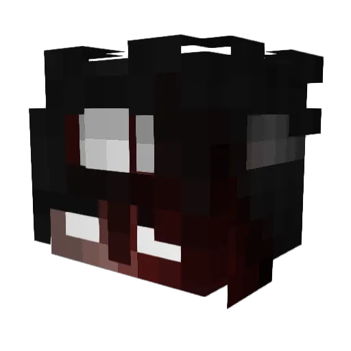 R69_ Minecraft avatar head, 3D render
