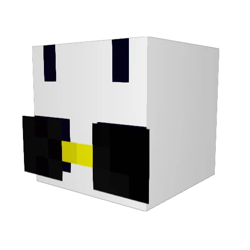 R6IsBetter Minecraft avatar head, 3D render