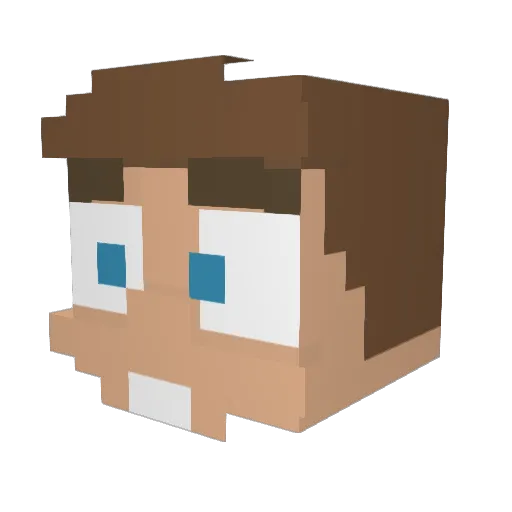 R73z Minecraft avatar head, 3D render
