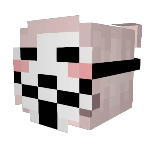 R77777777777 Minecraft avatar head, 3D render