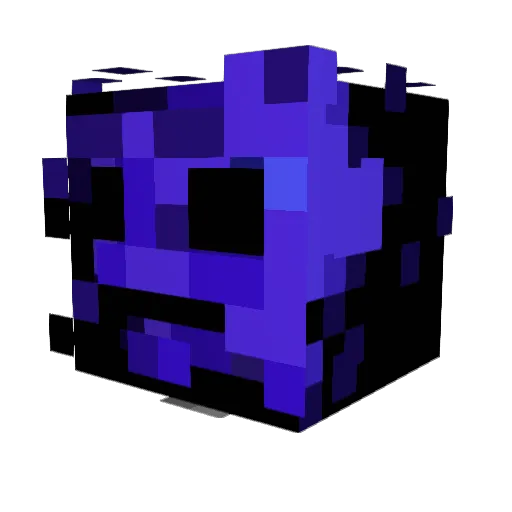 R7CHMAN Minecraft avatar head, 3D render