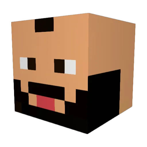 R7_ELiTE Minecraft avatar head, 3D render
