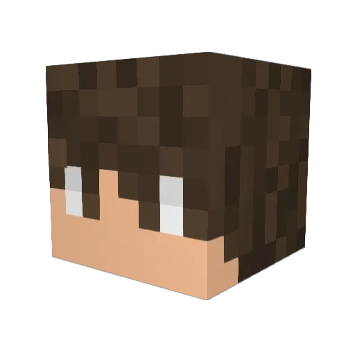 R7kt Minecraft avatar head, 3D render