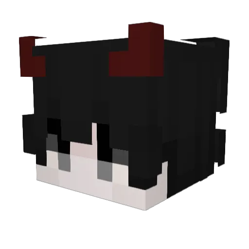 R7zn Minecraft avatar head, 3D render