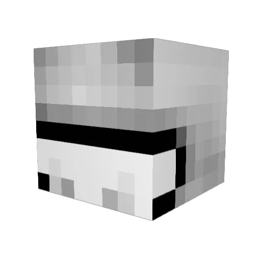 R856 Minecraft avatar head, 3D render