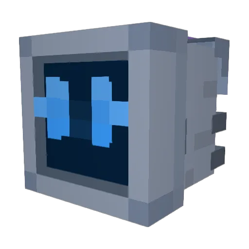 R8T_486 Minecraft avatar head, 3D render