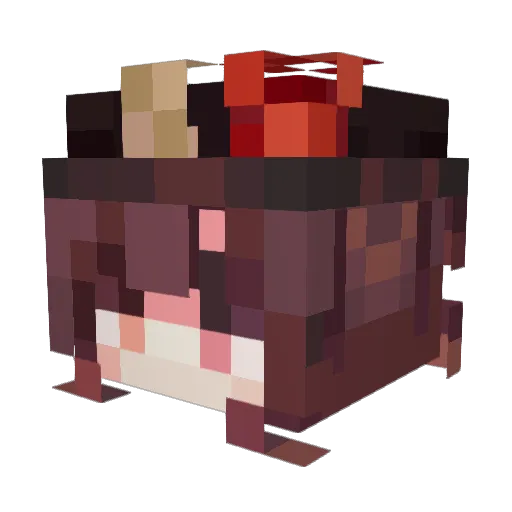 R911y Minecraft avatar head, 3D render