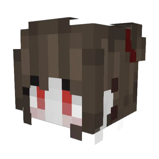 RAALightning Minecraft avatar head, 3D render