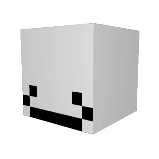 RAAMO_ Minecraft avatar head, 3D render