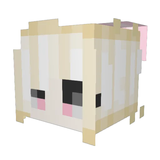 RABBIT_T_ Minecraft avatar head, 3D render