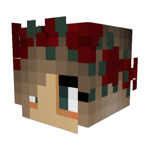 RACHELE_2018 Minecraft avatar head, 3D render