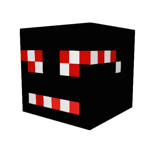 RACIN666 Minecraft avatar head, 3D render