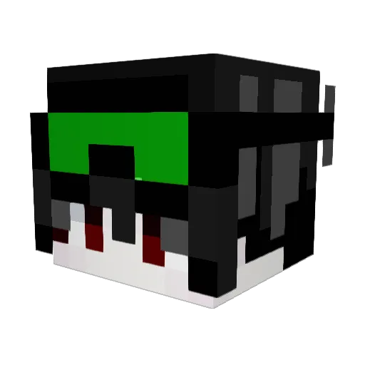 RACKtwo Minecraft avatar head, 3D render