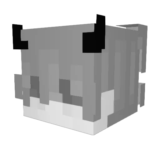 RAC_OOOOO_N Minecraft avatar head, 3D render