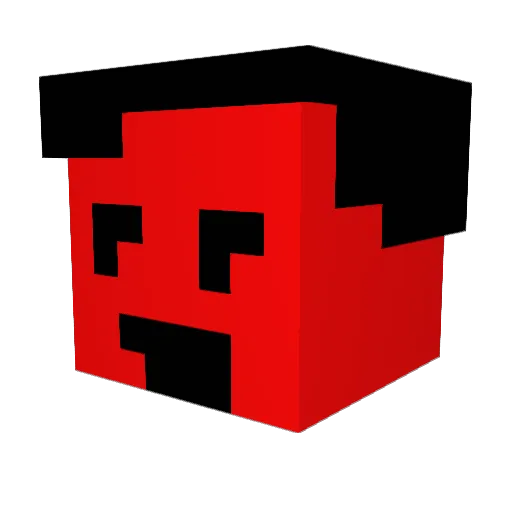 RADIAL_31 Minecraft avatar head, 3D render