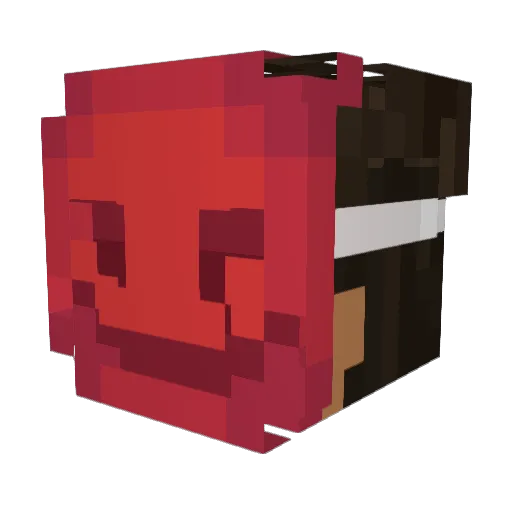 RADICAL23443 Minecraft avatar head, 3D render