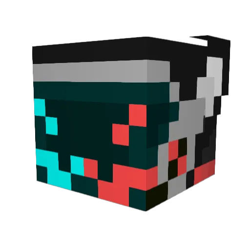 RADRobotGaming Minecraft avatar head, 3D render