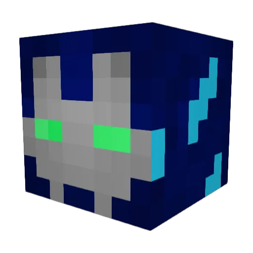 RAD_RDM Minecraft avatar head, 3D render