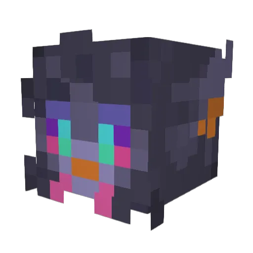RAD_REXX Minecraft avatar head, 3D render