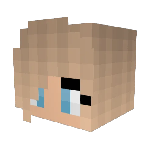 RAFAL_B Minecraft avatar head, 3D render