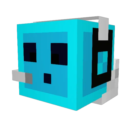 RAFooos Minecraft avatar head, 3D render