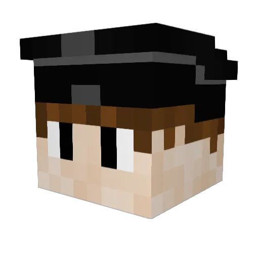 RAGEMLG37 Minecraft avatar head, 3D render