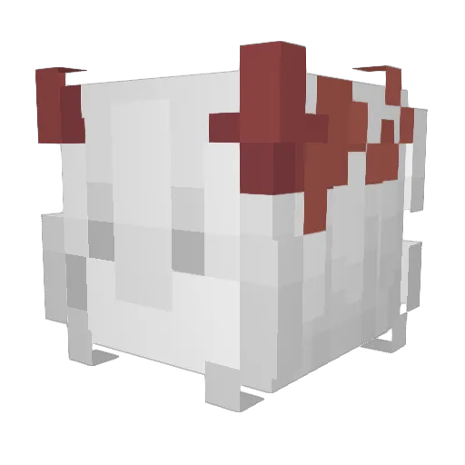 RAGEprada Minecraft avatar head, 3D render