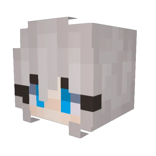 RAGONs Minecraft avatar head, 3D render