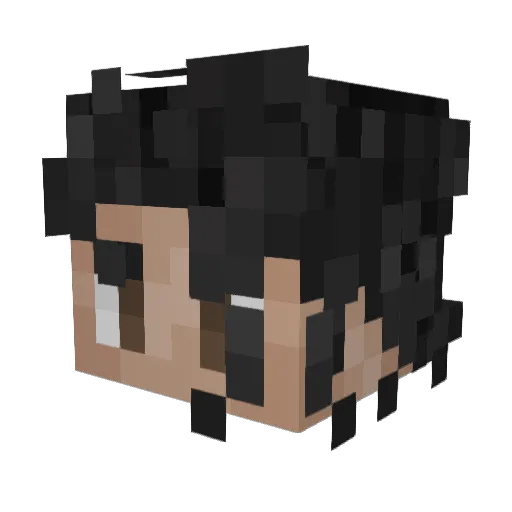 RAHYLLI Minecraft avatar head, 3D render