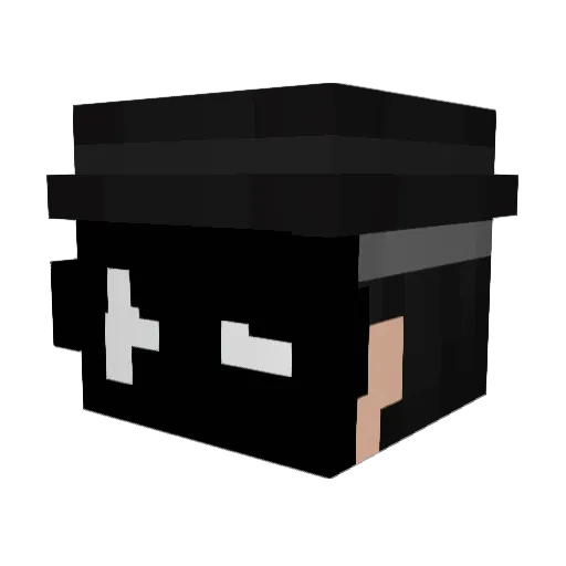 RAICHU91 Minecraft avatar head, 3D render
