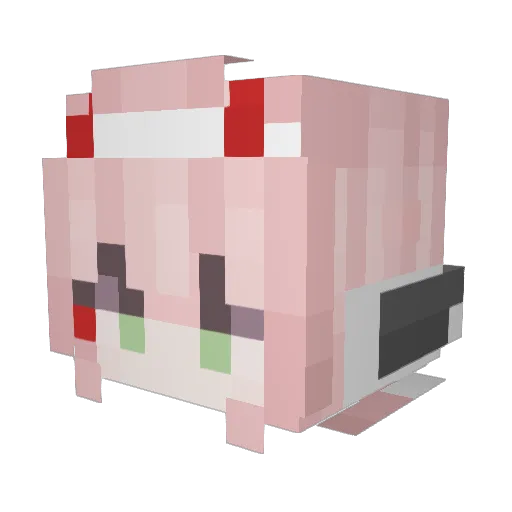 RAINBOWJIM Minecraft avatar head, 3D render