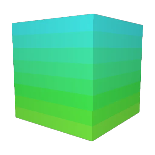 RAINBOW_WILD Minecraft avatar head, 3D render