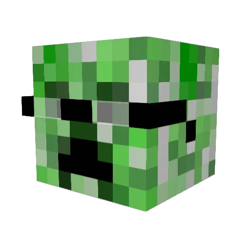 RAINISUNSET Minecraft avatar head, 3D render