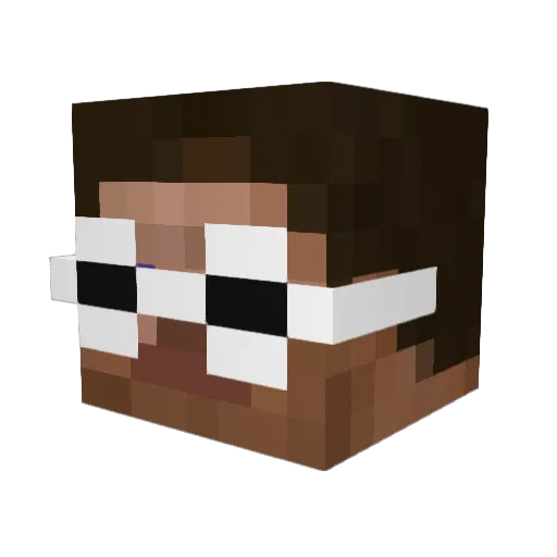 RAISOR_99 Minecraft avatar head, 3D render