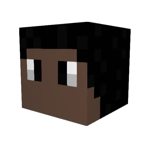 RAMOS094653 Minecraft avatar head, 3D render