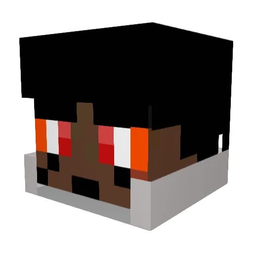 RAMPAGEiv Minecraft avatar head, 3D render