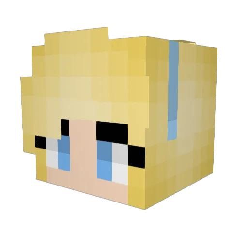RAMTIMMI Minecraft avatar head, 3D render
