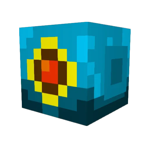RANBA47 Minecraft avatar head, 3D render