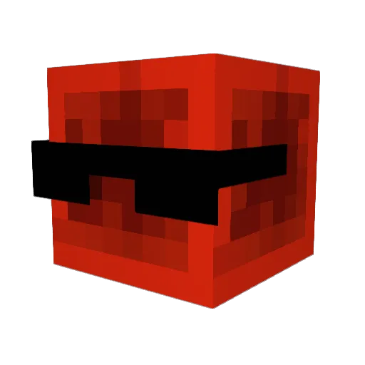 RANDOM_GTV Minecraft avatar head, 3D render