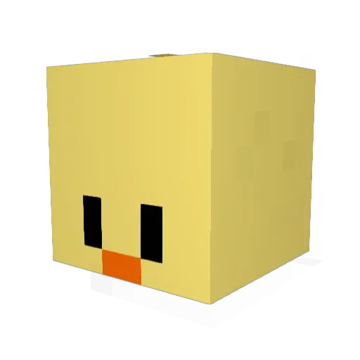 RANG27 Minecraft avatar head, 3D render