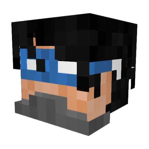 RANGER_77 Minecraft avatar head, 3D render