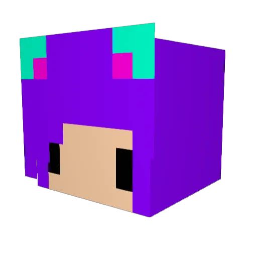 RANTODI Minecraft avatar head, 3D render