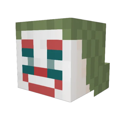 RANTOGU Minecraft avatar head, 3D render