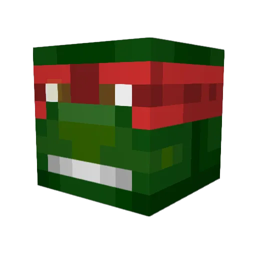 RAPTORHOMIE1 Minecraft avatar head, 3D render