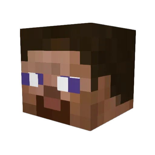 RAPTOR_oj Minecraft avatar head, 3D render
