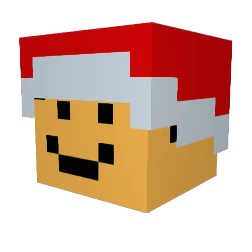 RAREESEMOLUVYURI Minecraft avatar head, 3D render