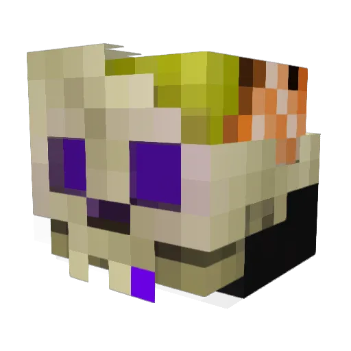 RASTHAMAN Minecraft avatar head, 3D render
